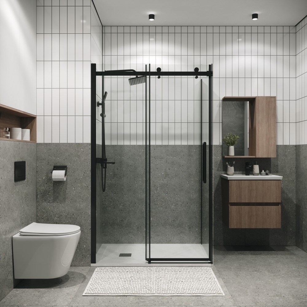 Душевая стенка Grossman Classic 70 Черный / Прозрачное 200.K33.04.70.21.00 Душевая стенка Grossman Classic 70 Черный / Прозрачное 200.K33.04.70.21.00 — изображение 3