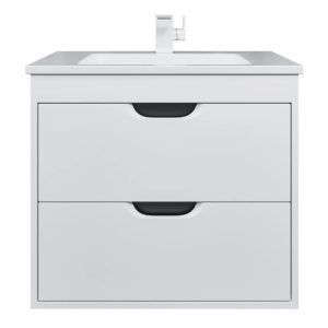Тумба подвесная Uperwood Modul 62 с раковиной Белый / Графит 3930205581 Тумба подвесная Uperwood Modul 62 с раковиной Белый / Графит 3930205581