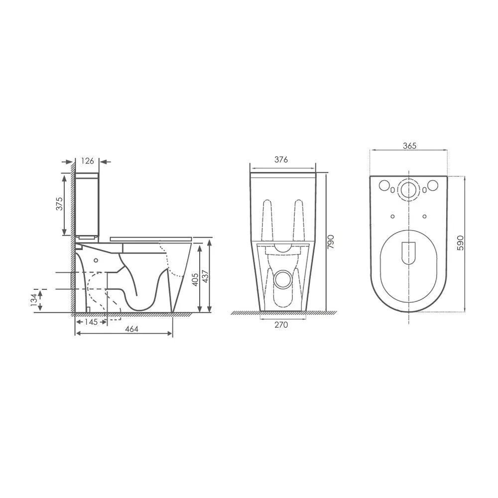 Унитаз-компакт Comforty Белый глянцевый CF41363C Унитаз-компакт Comforty Белый глянцевый CF41363C — изображение 5