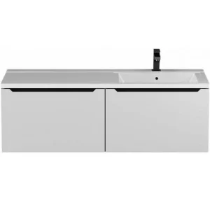 Тумба подвесная Uperwood Tanos 120 + раковина Cosmos Белый / Графит