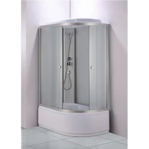 Душевая кабина Водный мир 120х80, Хром / Матовое, Высокий поддон левая