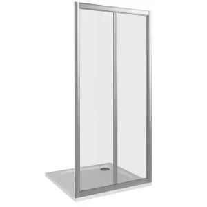 Душевая дверь Bas Infinity 100х185 Хром / Грейп