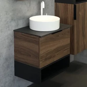 Тумба подвесная Comforty Штутгарт 60 + раковина Дуб темно-коричневый 00-00001698CF Тумба подвесная Comforty Штутгарт 60 + раковина Дуб темно-коричневый 00-00001698CF