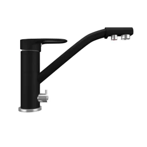 Смеситель для кухни Ulgran Quartz с подключением к фильтру UQ-010-07 Уголь