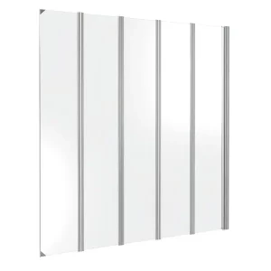 Шторка для ванны Bas Screen 120х140 Хром / Грейп