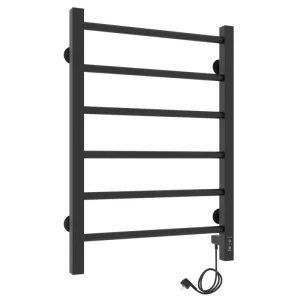 Полотенцесушитель электрический Laris Феличия П6 60х40 правый Черный матовый 73207611