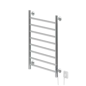 Полотенцесушитель электрический Санприз Аврора П8 500*800 11108 Хром глянцевый диммер справа