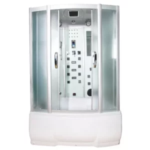 Душевая кабина Водный мир 170х85, Хром / Матовое, Высокий поддон