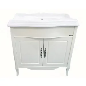 Тумба напольная Comforty Версаль 90 + раковина Слоновая кость 3130383 Тумба напольная Comforty Версаль 90 + раковина Слоновая кость 3130383