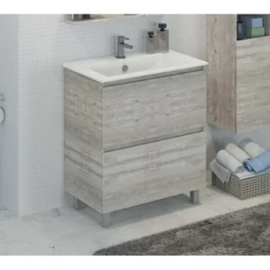 Тумба напольная Comforty Верона 77 + раковина Дуб белый 00004137102CF Тумба напольная Comforty Верона 77 + раковина Дуб белый 00004137102CF