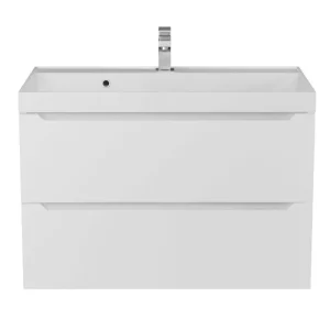 Тумба подвесная Uperwood Tanos 90 + раковина Classic Белый