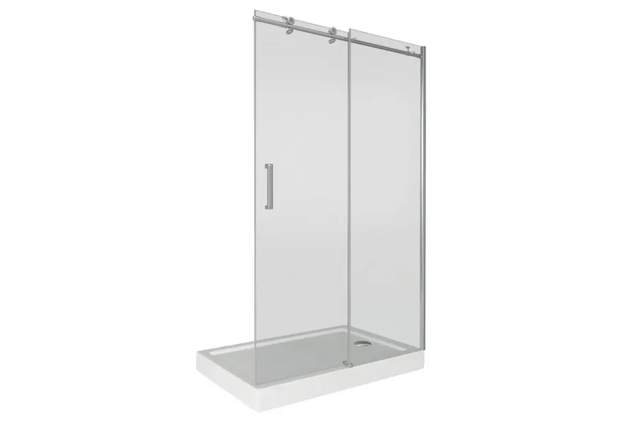 Душевая дверь Bas Puerta 130х195 Хром / Прозрачное Душевая дверь Bas Puerta 130х195 Хром / Прозрачное