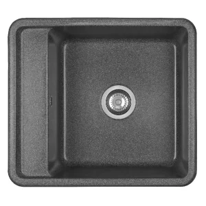 Мойка кухонная Aquaton Беллис 57 Графит 1A724932BS210 Мойка кухонная Aquaton Беллис 57 Графит 1A724932BS210