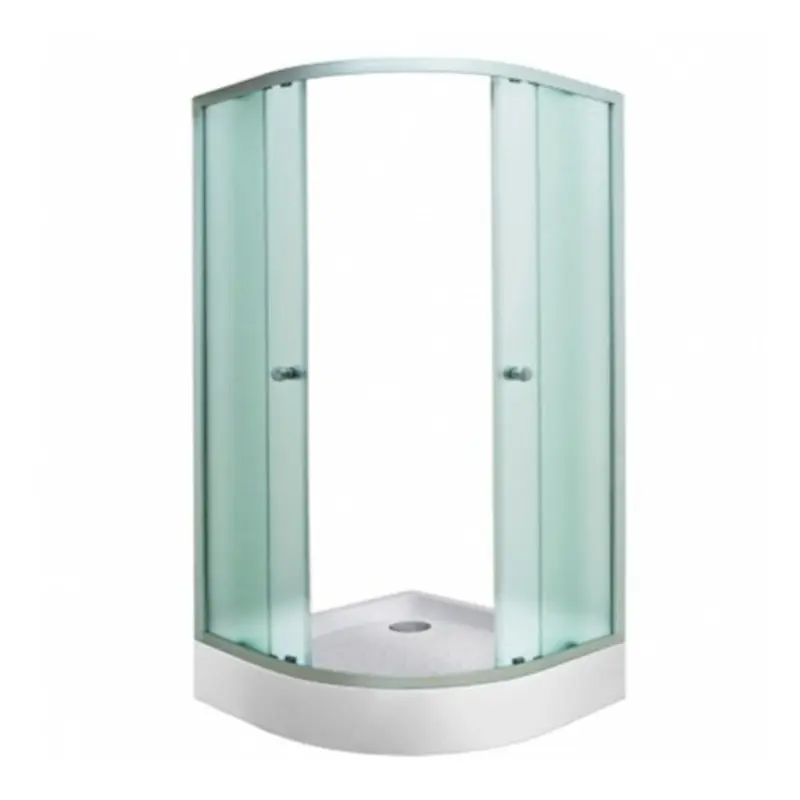 Душевой уголок Водный мир 100х100 с поддоном Хром / Матовое Душевой уголок Водный мир 100х100 с поддоном Хром / Матовое