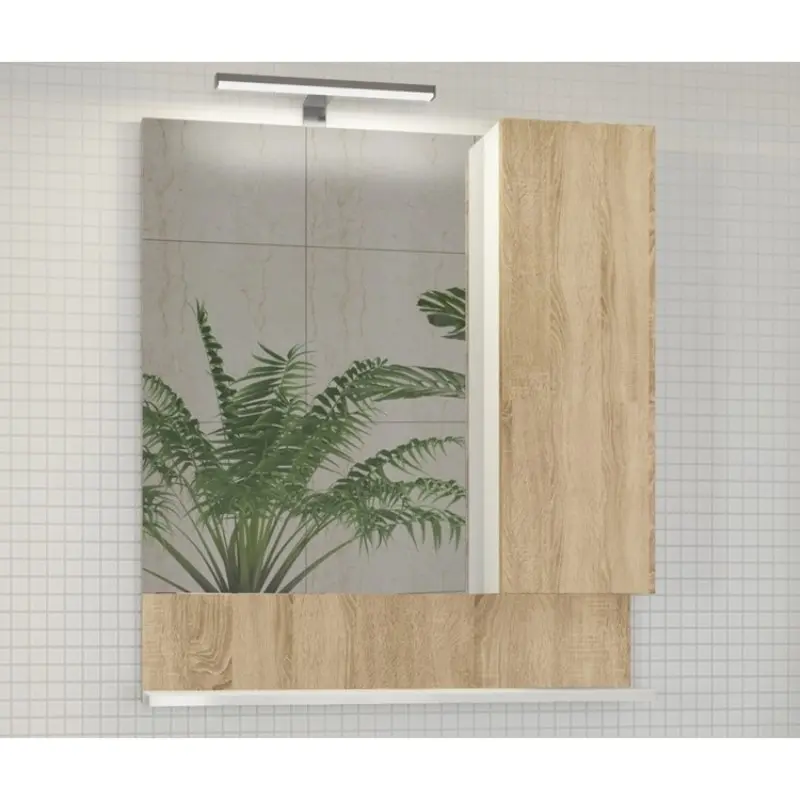 Шкаф зеркальный Comforty Рига 70 Дуб 00004142212CF Шкаф зеркальный Comforty Рига 70 Дуб 00004142212CF