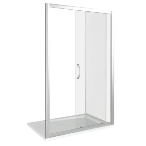 Душевая дверь Bas Latte 120х185 Хром / Прозрачное