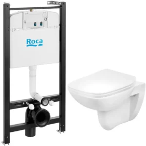 Инсталляция Roca + унитаз Debba + крышка-сиденье slim Белый 893104970