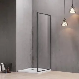 Душевая стенка Aquatek Ari 80 Черный / Прозрачное AQ ARI WA 08020BL