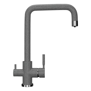 Смеситель для кухни Ulgran Classic U-019 с подключением к фильтру U-019-309 Тёмно-серый