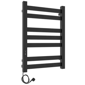 Полотенцесушитель электрический Laris Гефест П7 80х50 левый Черный матовый 73207616