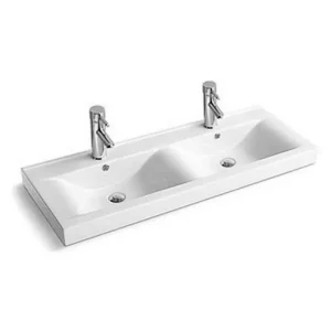 Раковина двойная Comforty Overbuild 120,5х45,5 Белый глянцевый 3120254