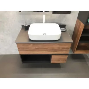 Тумба подвесная Comforty Штутгарт 52 + раковина Дуб темно-коричневый 00-00002868CF Тумба подвесная Comforty Штутгарт 52 + раковина Дуб темно-коричневый 00-00002868CF