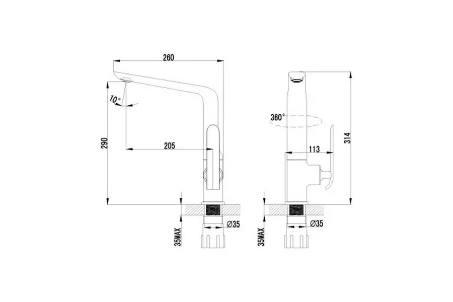 Смеситель для кухни Lemark Melange белый LM4905CW Смеситель для кухни Lemark Melange белый LM4905CW — изображение 2