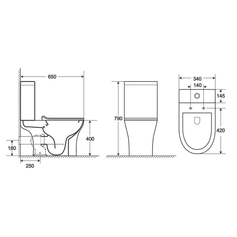 Унитаз-компакт Azario Fretta Round Белый AZ-7121 Унитаз-компакт Azario Fretta Round Белый AZ-7121 — изображение 3