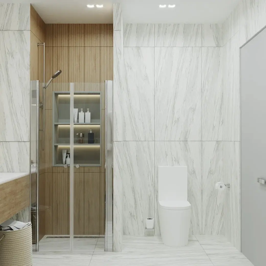 Душевая дверь Triton Дабл 100х185 Хром / Прозрачное Душевая дверь Triton Дабл 100х185 Хром / Прозрачное — изображение 3