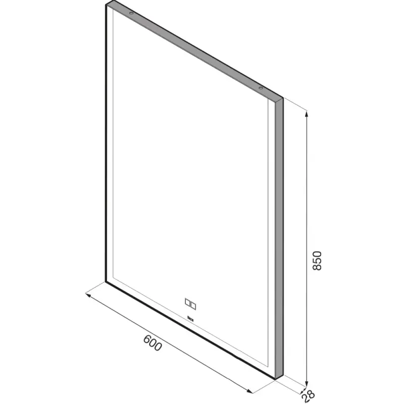 Зеркало Roca Aneto 60 c LED-подсветкой 812362000 Зеркало Roca Aneto 60 c LED-подсветкой 812362000 — изображение 4