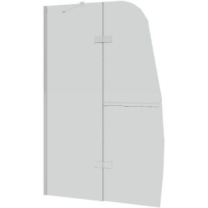 Шторка для ванны Grossman GR-102 100 Хром / Прозрачное GR-102/1