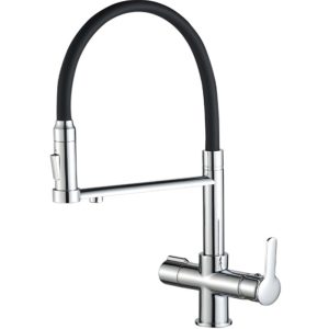 Смеситель для кухни Haiba HB854 Черный / Хром HB76854