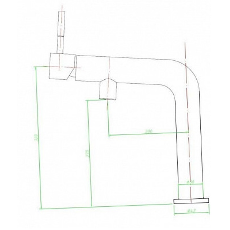 Смеситель для кухни Esko Kitchen Хром глянцевый K6 Смеситель для кухни Esko Kitchen Хром глянцевый K6 — изображение 2