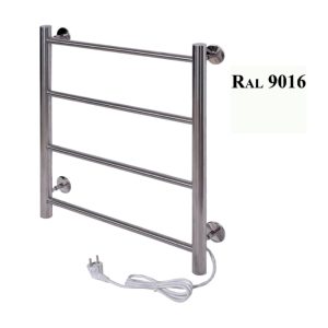 Полотенцесушитель электрический Тера Классика 40х60 кнопка включения, телескоп.держатели Белый ПСК-09-01б