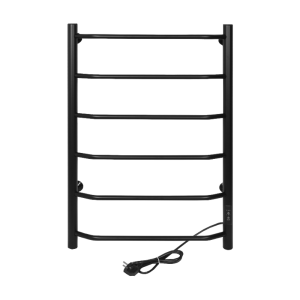 Полотенцесушитель электрический Тера Виктория 50х80 диммер Черный матовый ПСК-11-03д.ч Полотенцесушитель электрический Тера Виктория 50х80 диммер Черный матовый ПСК-11-03д.ч