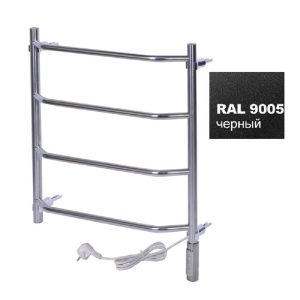 Полотенцесушитель электрический Тера Виктория 50х60 ПСН диммер Черный матовый ПСН-11-02дч Полотенцесушитель электрический Тера Виктория 50х60 ПСН диммер Черный матовый ПСН-11-02дч