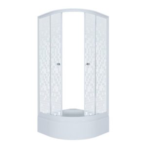 Душевой уголок Triton Мозайка 100х100 Белый / С узором Щ0000061785
