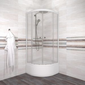 Душевой уголок Triton Ультра 80х80 с поддоном В Белый / Прозрачное Щ0000072616