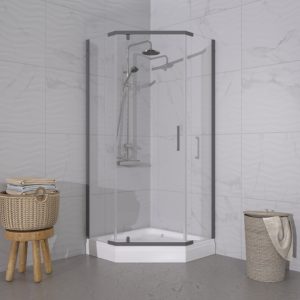 Душевой уголок Triton Дека 100х100 с поддоном А Графит / Прозрачное Щ0000073926 Душевой уголок Triton Дека 100х100 с поддоном А Графит / Прозрачное Щ0000073926