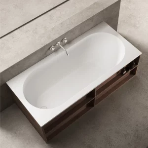 Ванна из искусственного камня Vincea Solid Surface 150х75 Встраиваемая Белый матовый VBT-8SB1-1500