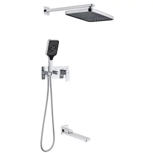 Встроенная душевая система на 3 потребителя Fmark FS87 Хром FS8750-3A