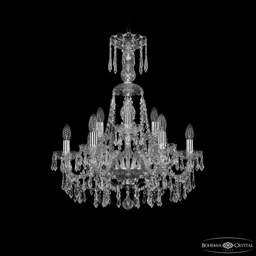 Люстра хрустальная 1403/6+3/195/XL-65 Ni Bohemia Ivele Crystal (Богемия Ивеле Кристалл) Люстра хрустальная 1403/6+3/195/XL-65 Ni Bohemia Ivele Crystal (Богемия Ивеле Кристалл)
