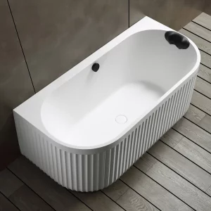 Ванна из искусственного камня овальная ABBER Leipzig 170x80 белый матовый AM9916