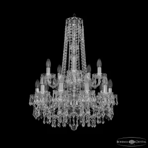 Люстра хрустальная 1403/10+5/195/h-77/2d Ni Bohemia Ivele Crystal (Богемия Ивеле Кристалл)