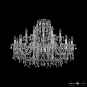 Люстра хрустальная 1403/12+6/300 Ni Bohemia Ivele Crystal (Богемия Ивеле Кристалл)